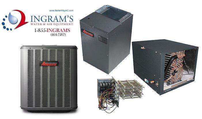 Amana 4.0 ton 16 Seer Split Heat Pump Package. Horizontal A Applications