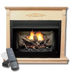 Complete Monessen Kentucky Stack 36" Fireplace Package