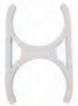 CLP-2525W Double Clip (2.5" x 2.5" Diameter)