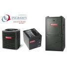 Goodman R410A 13 SEER Complete Split System AC & Gas 1.5 Ton GSX130181, CAPF1824B6, GMH950703BX